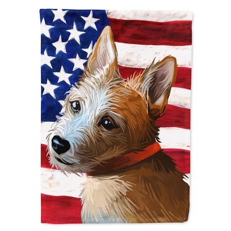 Carolines Treasures Portuguese Podengo Dog American Canvas House Flag - 28 x 0.01 x 40 in. CK6659CHF